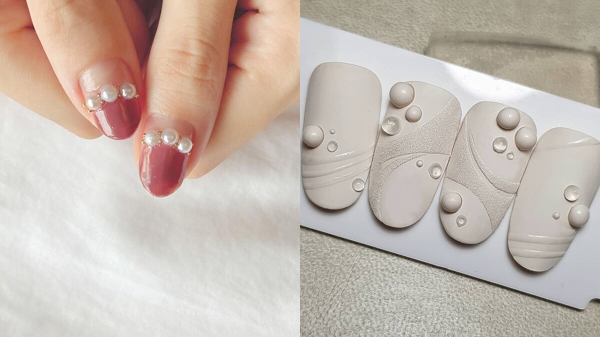 連韓星BLACKPINK、Irene都著迷!可氣質可華麗的珍珠美甲15款範本推薦,從立體裝飾到五彩虹光通通有