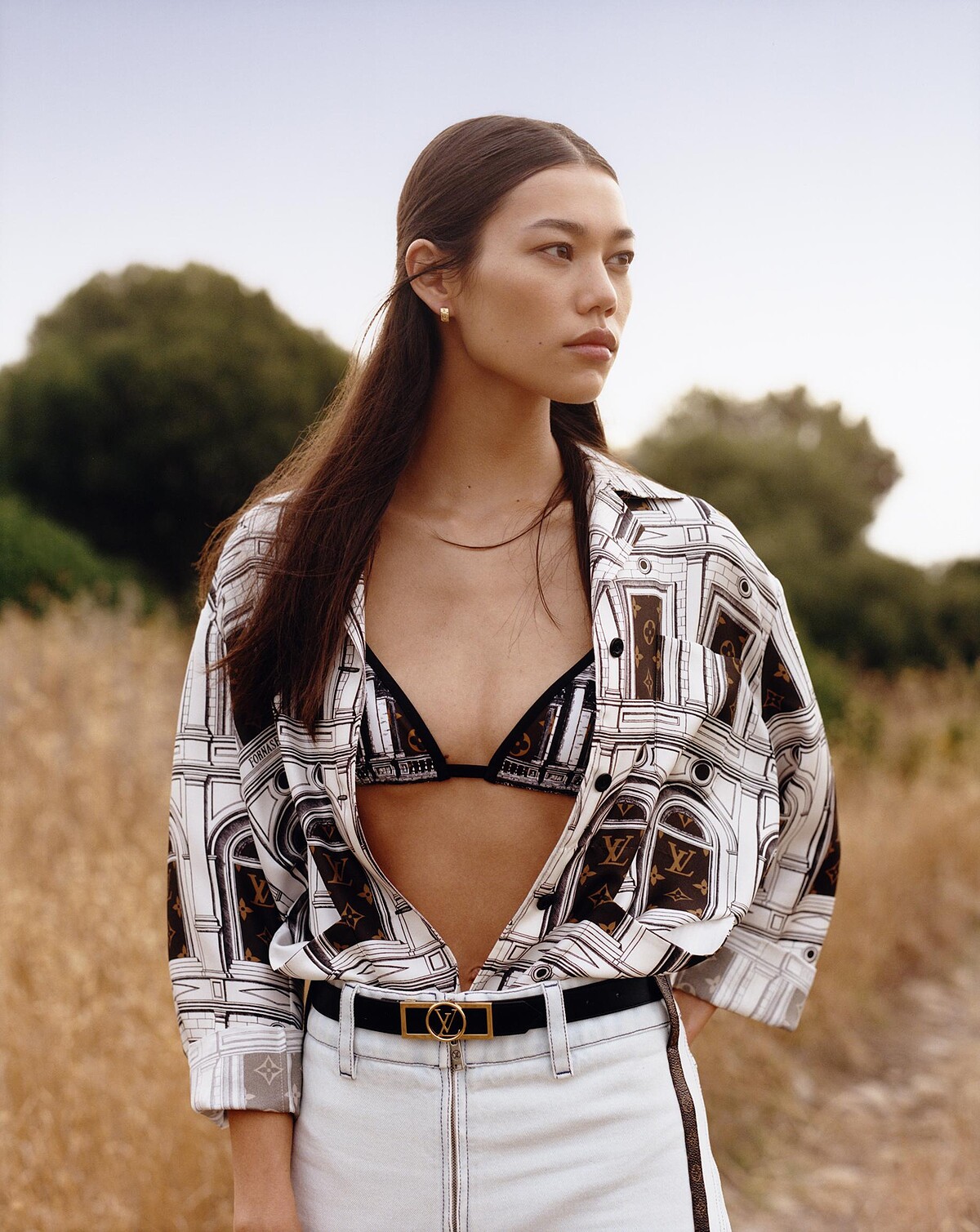 Louis Vuitton X Fornasetti Monogram Architecture睡衣式上衣，售價NT$63,500