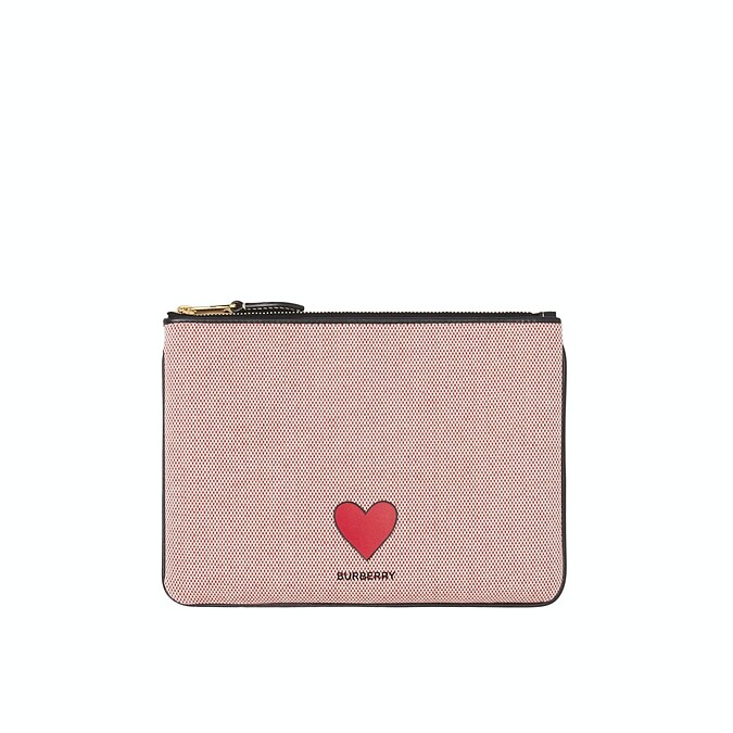 心形圖案棉質帆布收納包，NT19,200