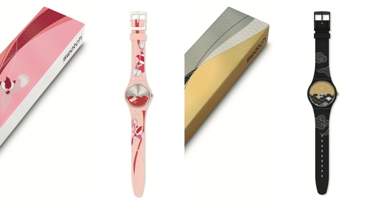 Swatch七夕情人節特別版套錶「相思雲鳶」，NT5,850