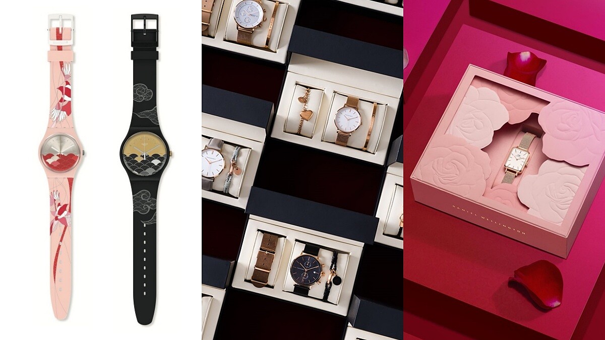 2021七夕情人節禮物對錶、對飾推薦！DW氣質玫瑰金、Theodora's溫柔奶茶色、Swatch牛郎織女為題…高質感小預算的限定禮盒盤點