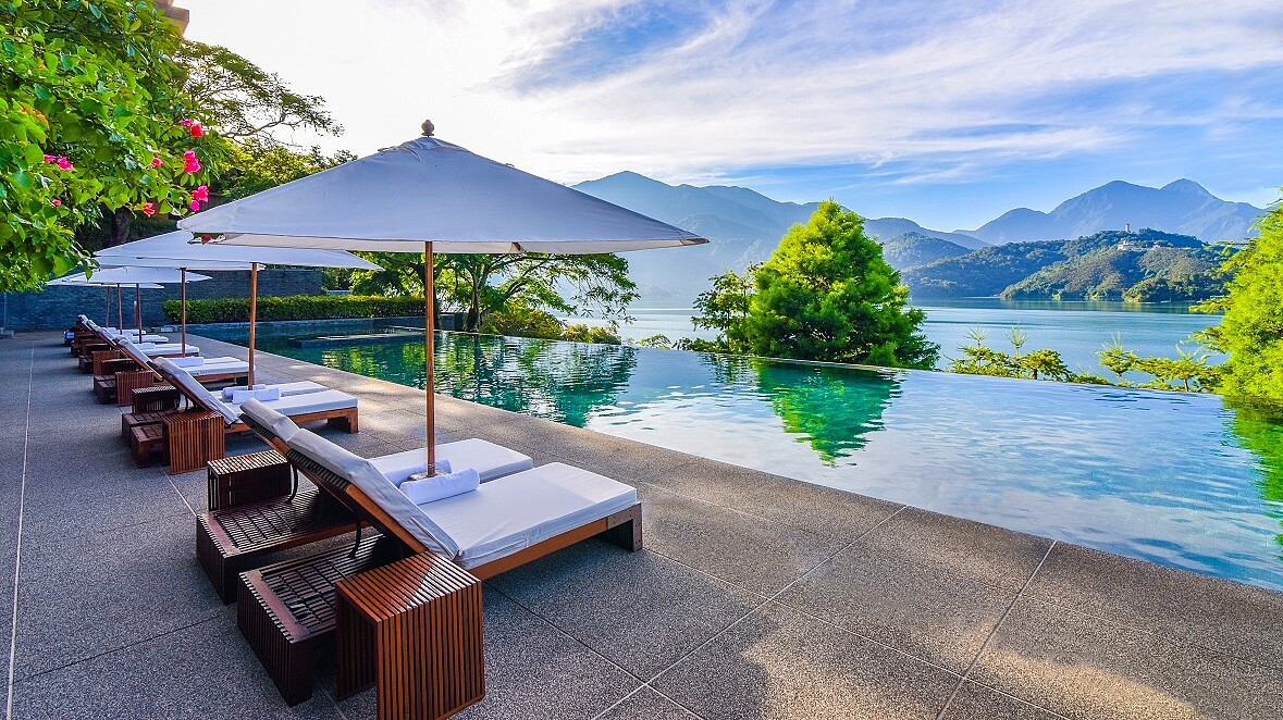 日月潭涵碧樓泳池