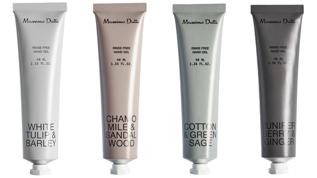 金屬管身白色瓶蓋Massimo Dutti乾洗手40ml,NT390