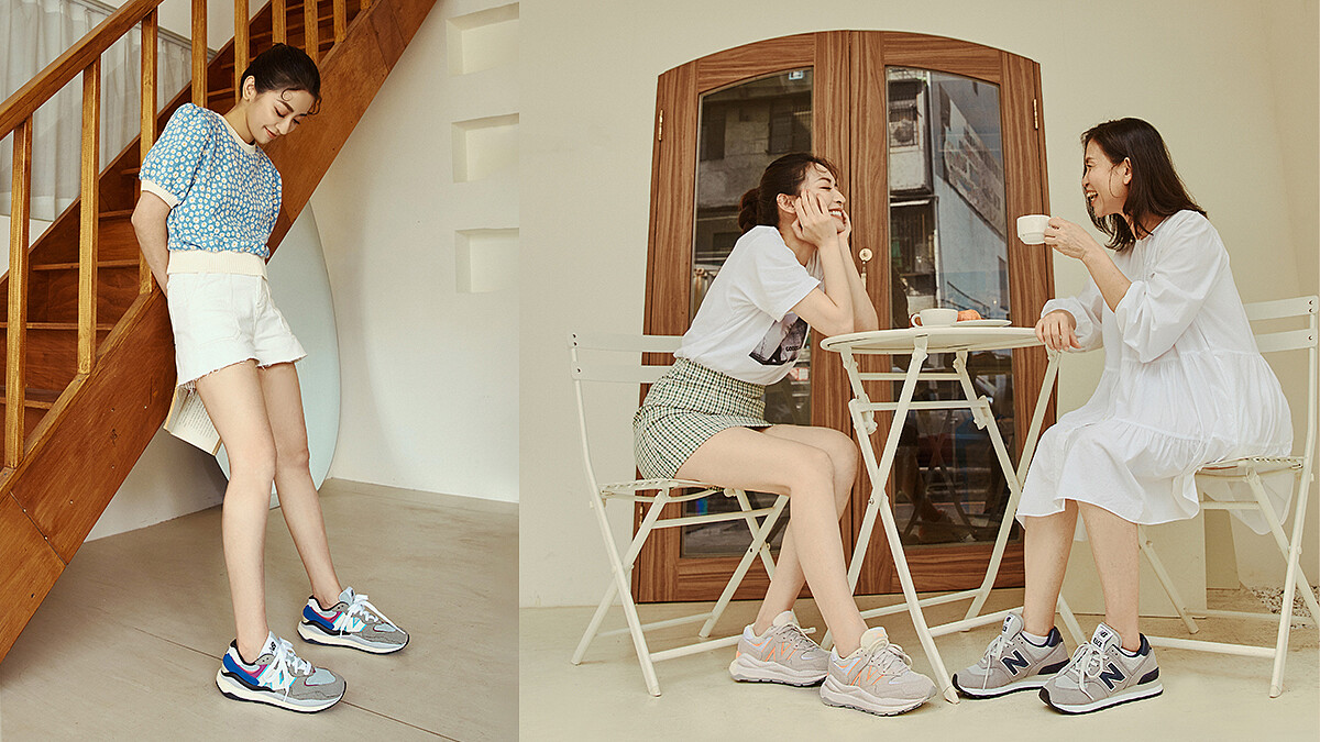 經典雋永可以跨越世代變化！劉芒與媽媽從經典574穿到新潮57/40，「舒適」讓母女倆對愛鞋有了完美共識