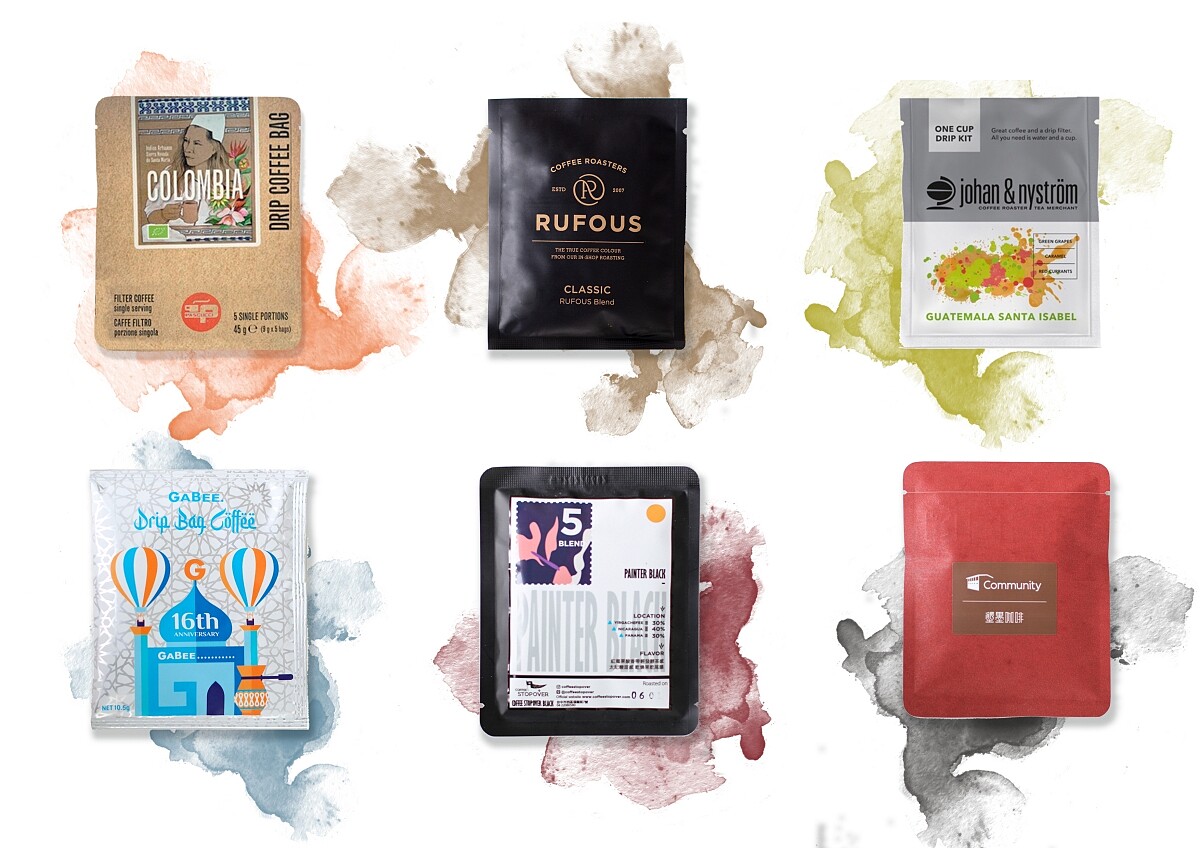 網羅國內外六家咖啡品牌的濾掛包。