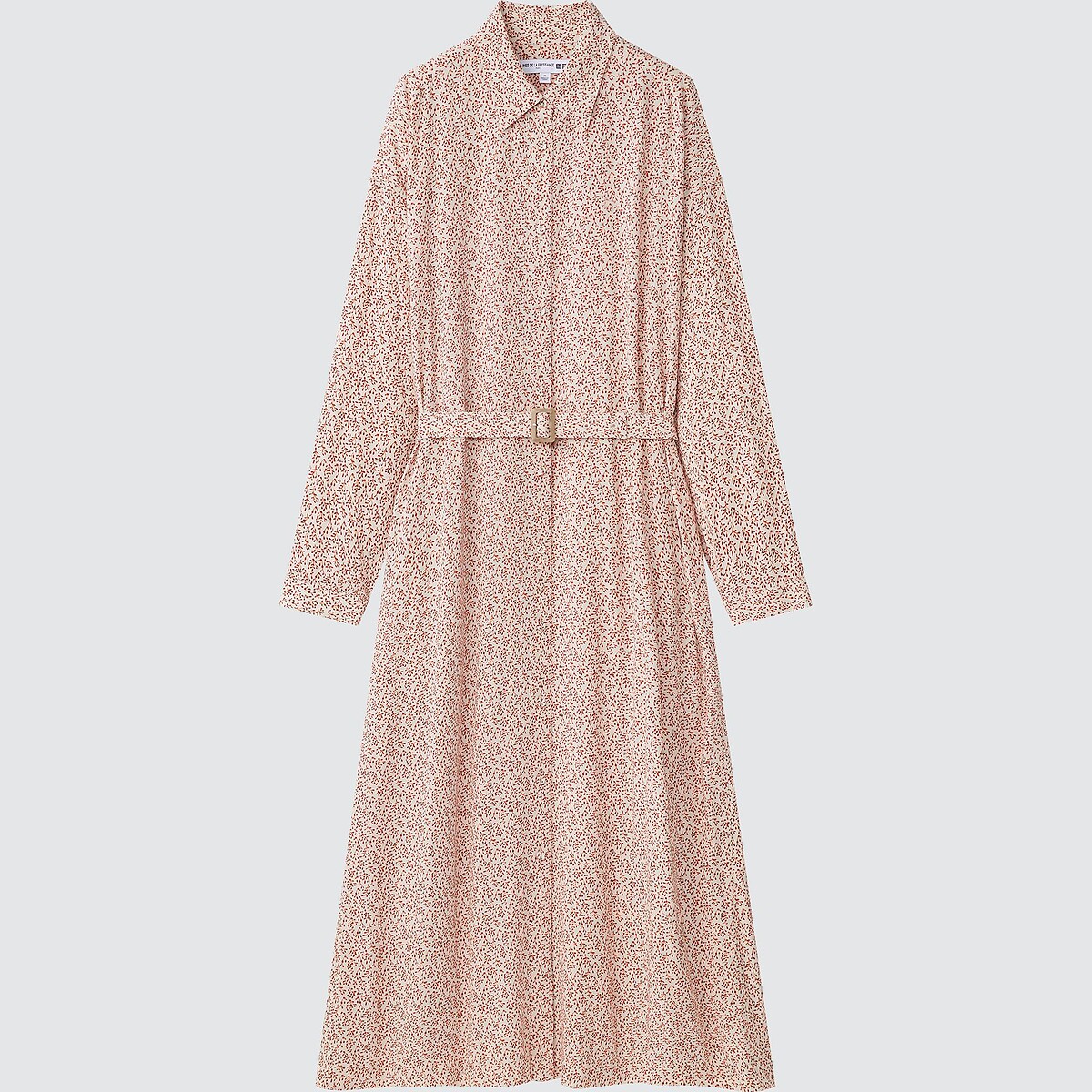 印花襯衫式洋裝，NT1,490