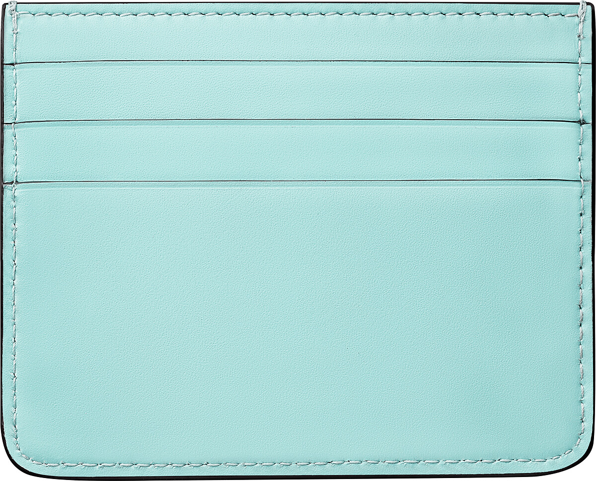 Double C de Cartier卡片夾 薄荷綠色小牛皮、 金色和薄荷綠色琺瑯飾面 參考價格約NT$ 8,500