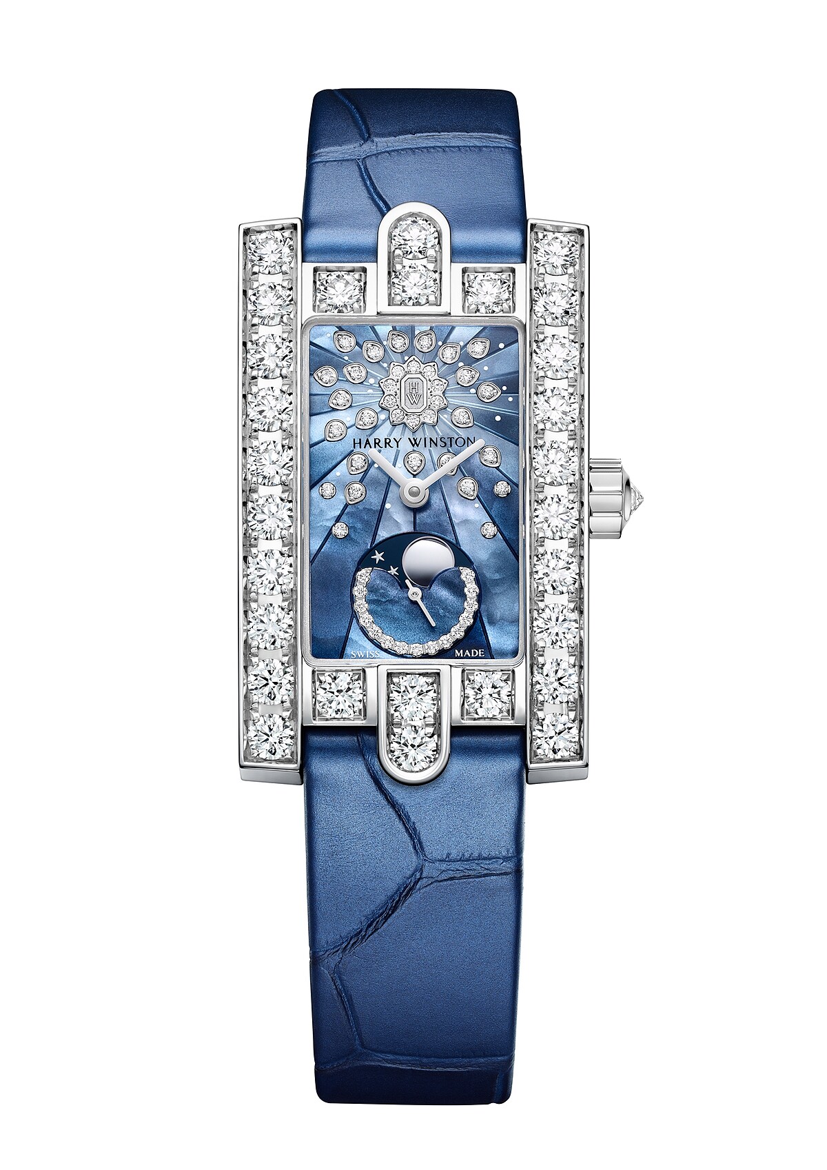 Harry Winston第五大道 Avenue Classic 系列月相功能腕錶