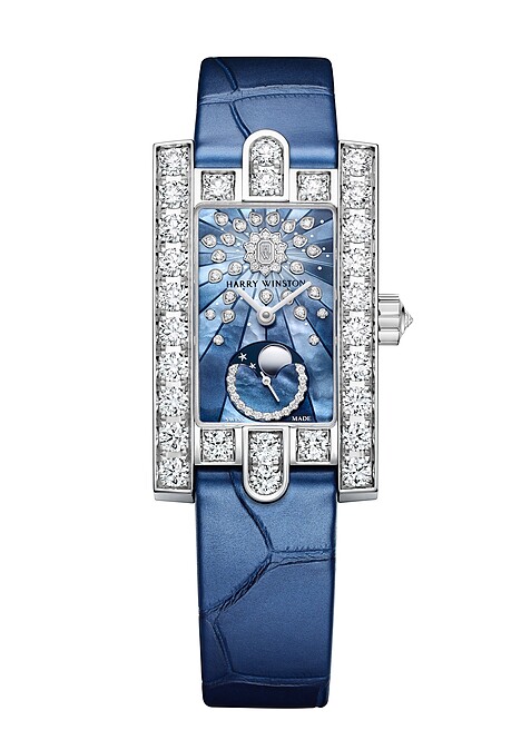 Harry Winston第五大道 Avenue Classic 系列月相功能腕錶