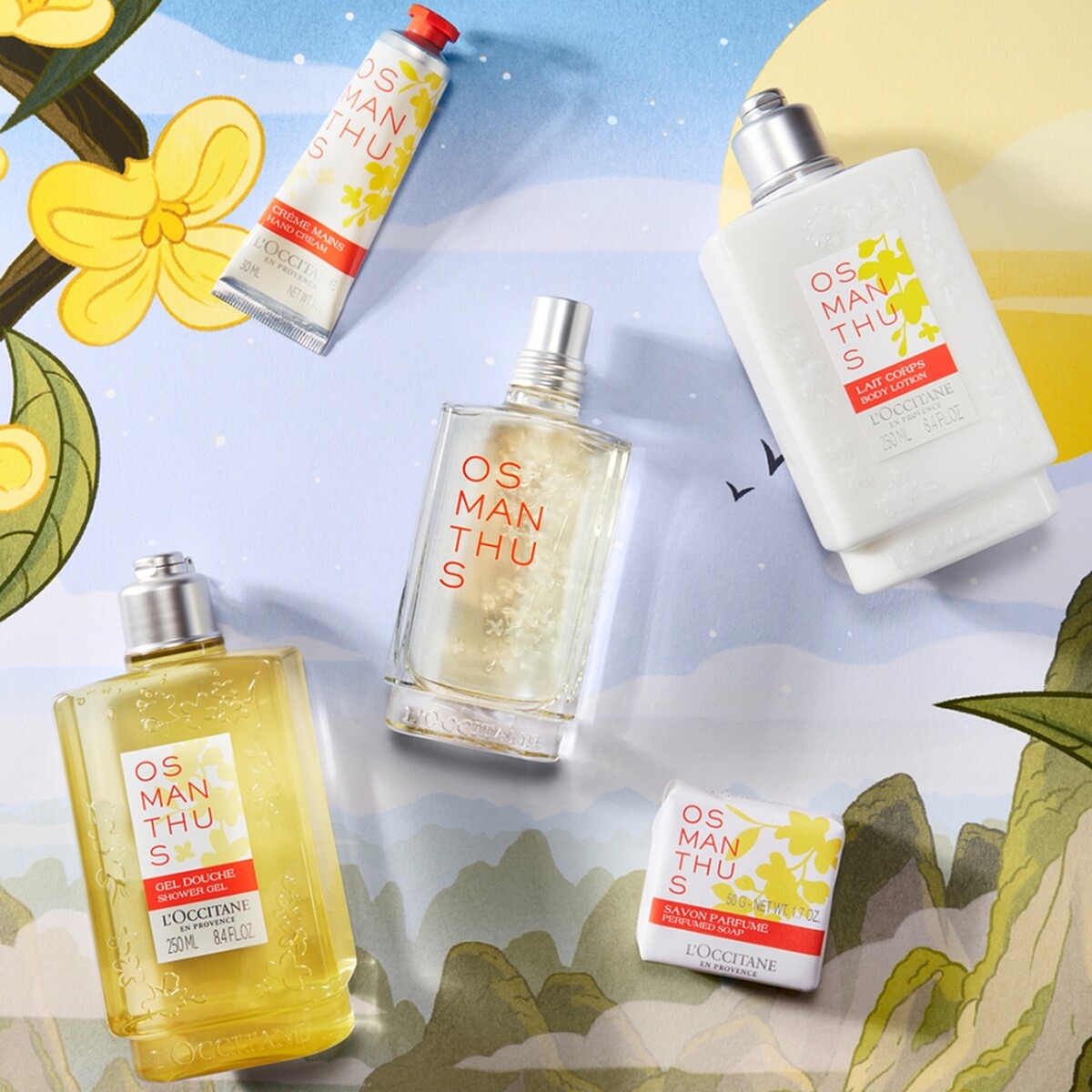 L&rsquo;OCCITANE歐舒丹2021年桂花香氛系列情境照