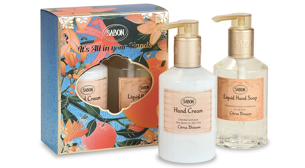 SABON橙花漫舞手部柔嫩保養禮盒(洗手乳200ml、護手乳200ml)NT1,480