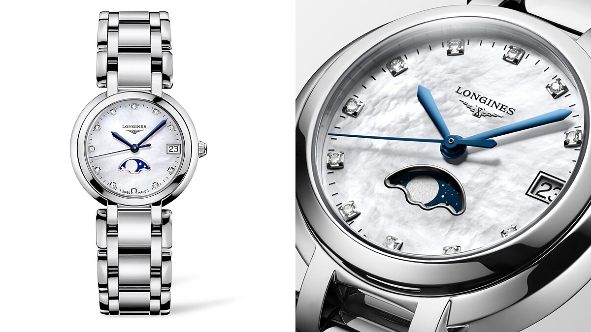 Longines 浪琴表 PrimaLuna新月系列月相顯示女士腕錶(L8.115.4.87.6) 建議售價46,700