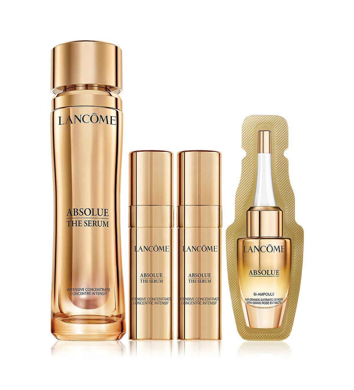 購買絕對完美黃金玫瑰永生活萃30ml (正貨)，即贈絕對完美黃金玫瑰超導修護安瓶3ml、絕對完美黃金玫瑰永生活萃5mlx2。數量有限，售完為止