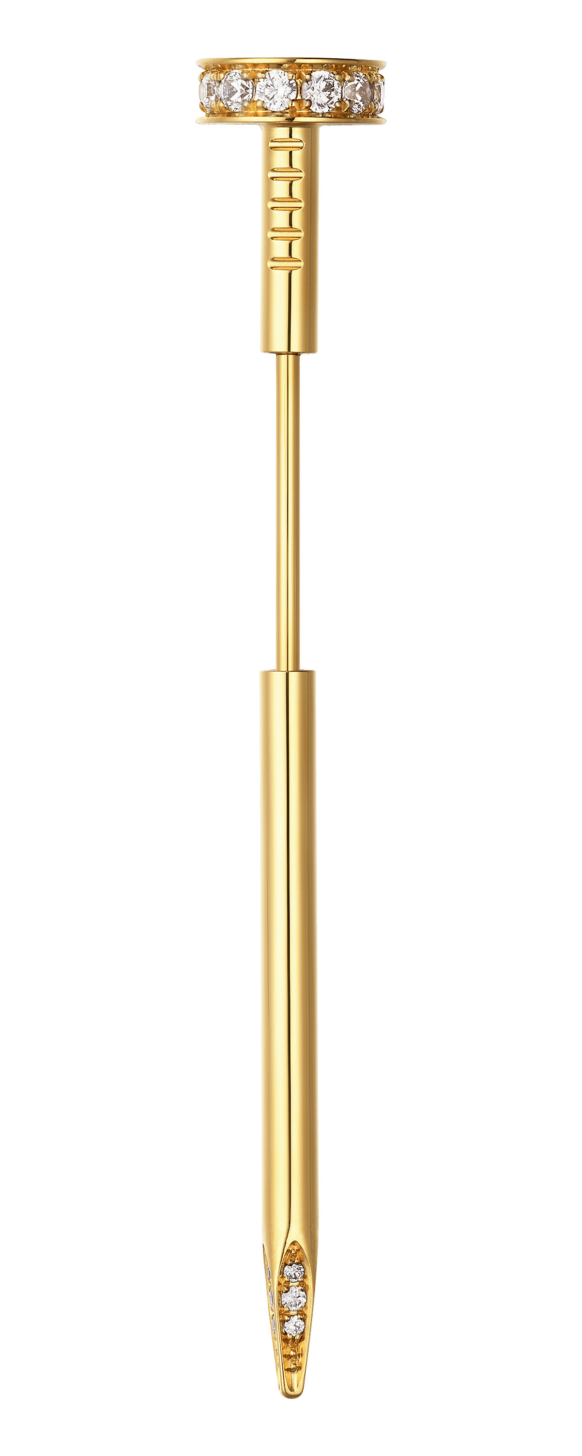 Juste un Clou鑽石胸針 黃K金，鑽石，參考價格約NT$ 172,000