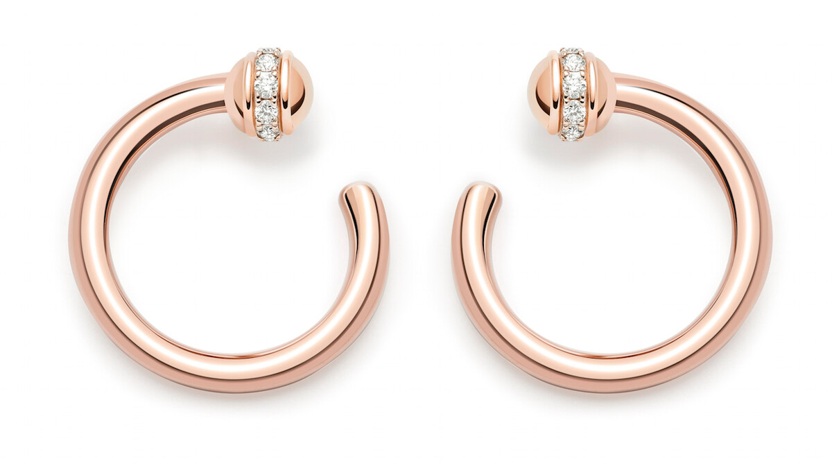 PIAGET Possession系列18K玫瑰金鑽石耳環 G38PV700 建議售價NT$ 134,000