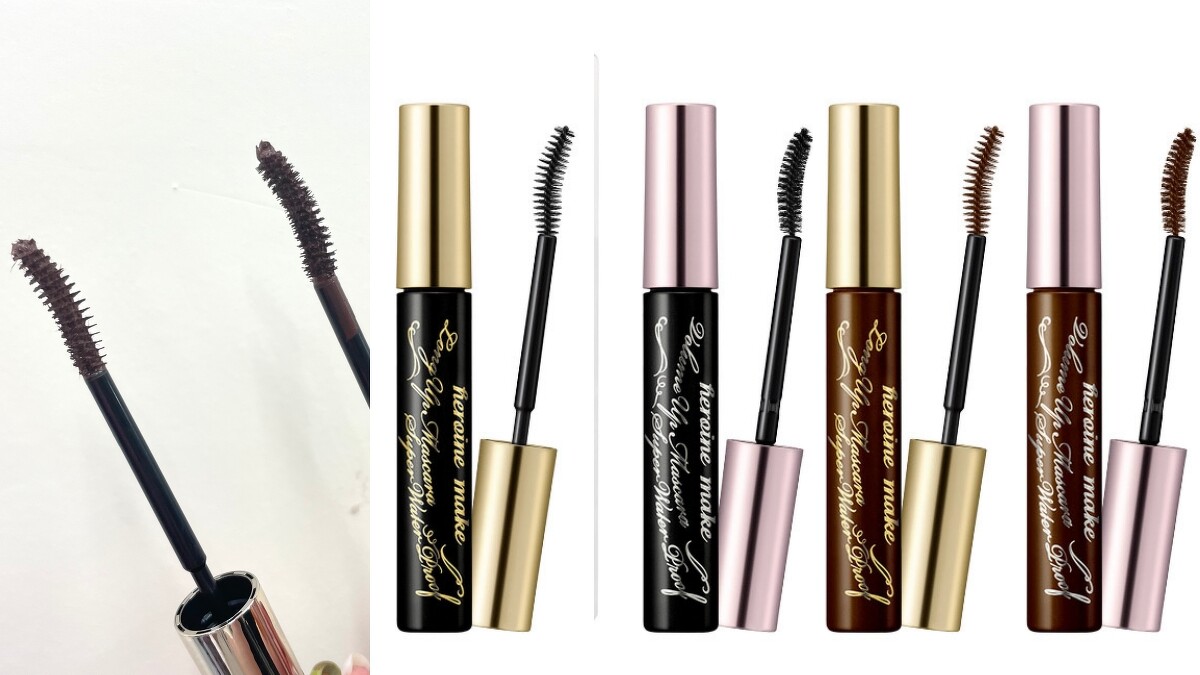 左邊刷頭:纖長、右邊刷頭:濃密。