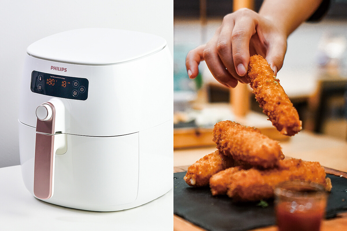 氣炸鍋料理過程「免解凍、免預熱、免翻面」十分方便快速。