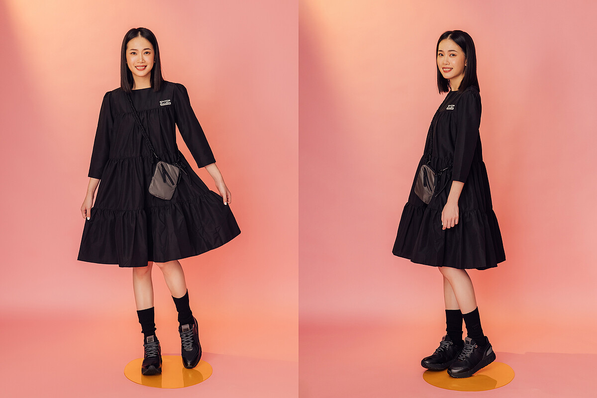 側背包，NT2,100、中筒襪，NT480、REBILAC RUNNER MP鞋款，NT5,980。