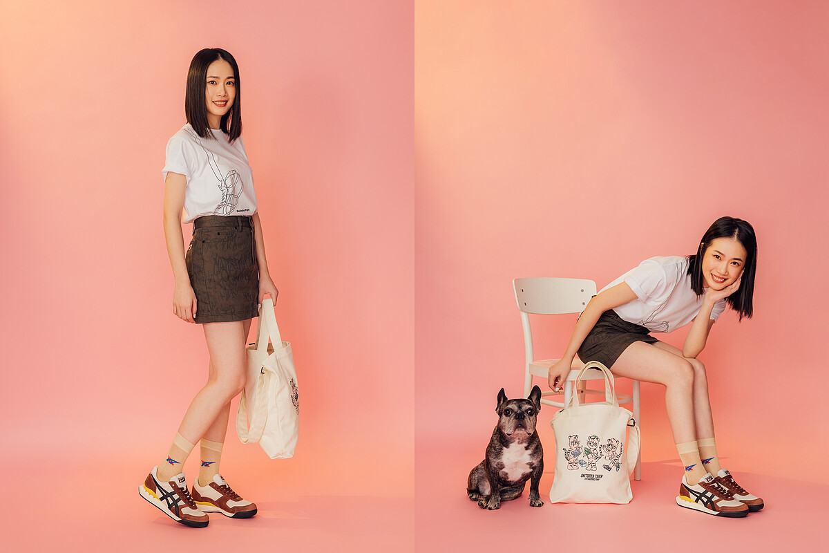 中性短袖上衣，NT1,500，帆布包，NT2,340、中筒襪，NT480、ULTIMATE 81 EX鞋款，NT4,580。