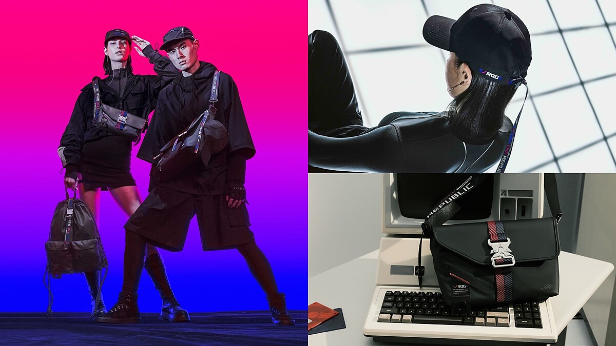 電玩情侶最潮穿搭配件!ROG SLASH推6款包袋、帽款,低調藏彩蛋帥炸