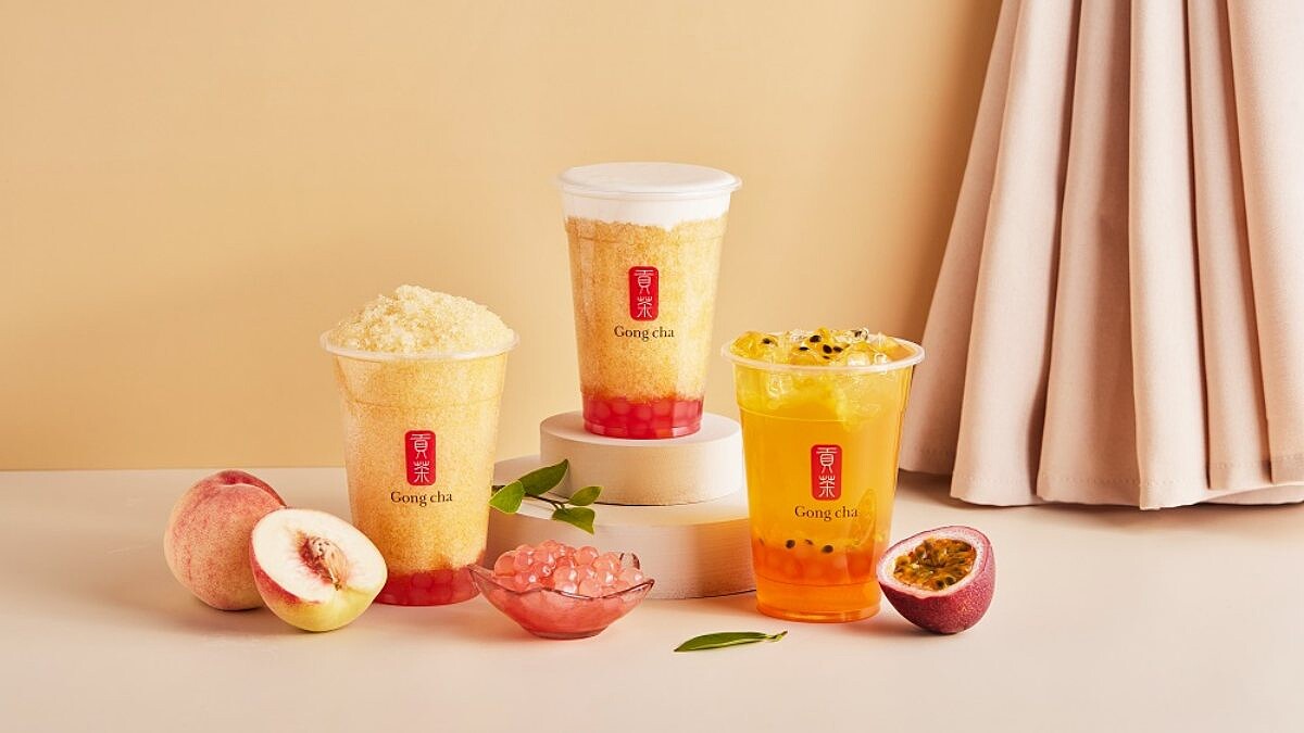 水蜜桃變珍珠!貢茶推3款水蜜桃寶石系列飲品,奶蓋、果茶一次喝