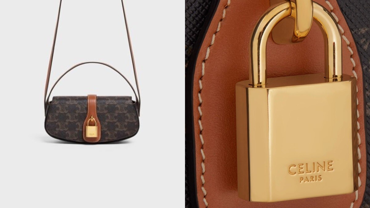 CELINE帆布及小牛皮肩帶手提包，NT43,000