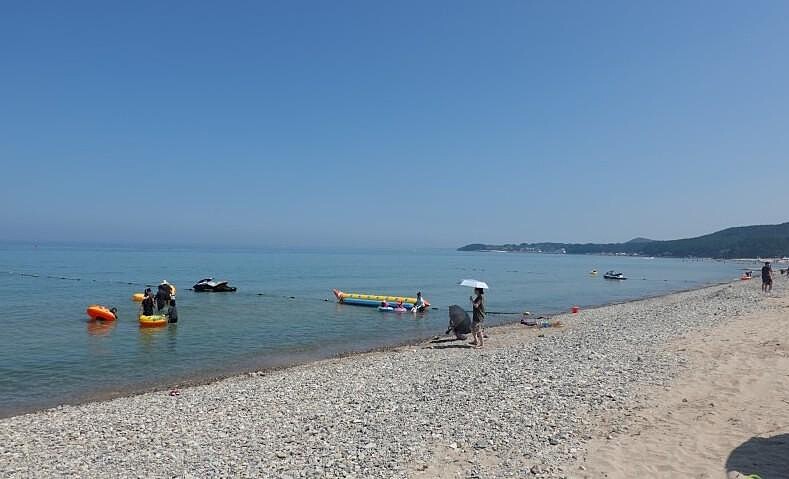 金宣虎、申敏兒《海岸村恰恰恰》 拍攝地「慶尚北道浦項市」月浦海水浴場 (實景）