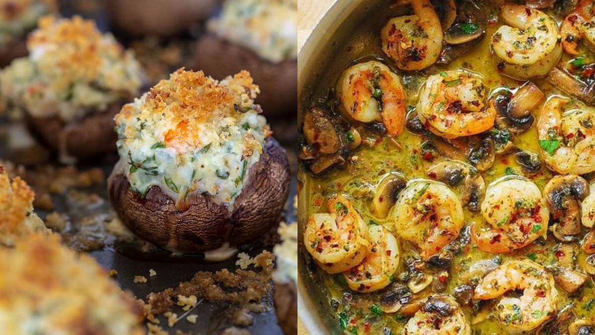 一朵朵的&amp;quot;醬汁蘑菇蝦仁&amp;quot;好可愛！鮮甜美味一口一個剛剛好！