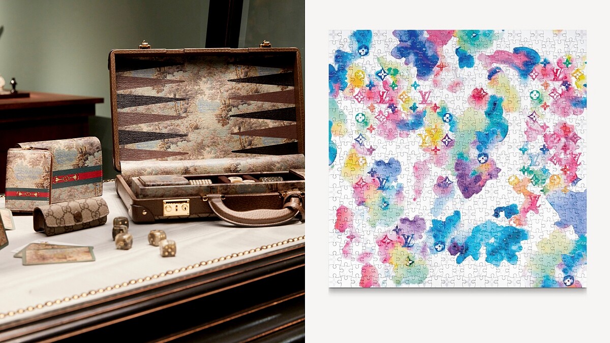 Gucci老花撲克牌！LV水墨拼圖、愛馬仕象棋…超過10樣奢華精品桌遊盤點