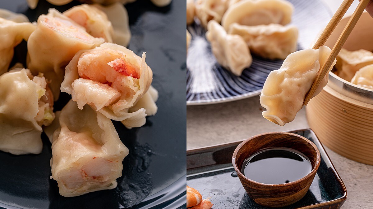 水餃老饕必吃！《李饗煮易》推出新口味「蝦味鮮蝦餃」，整隻蝦肉爆滿入餡