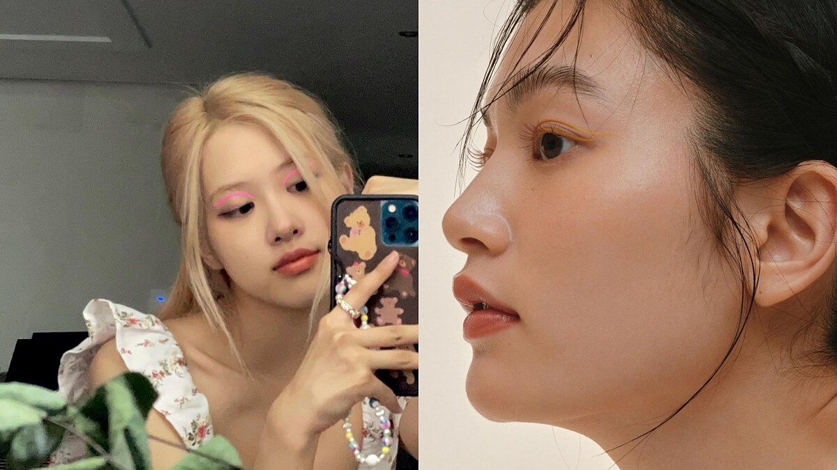 2021妝容趨勢：彩色眼線！Rose、太妍都著迷，還有懶人貼紙！