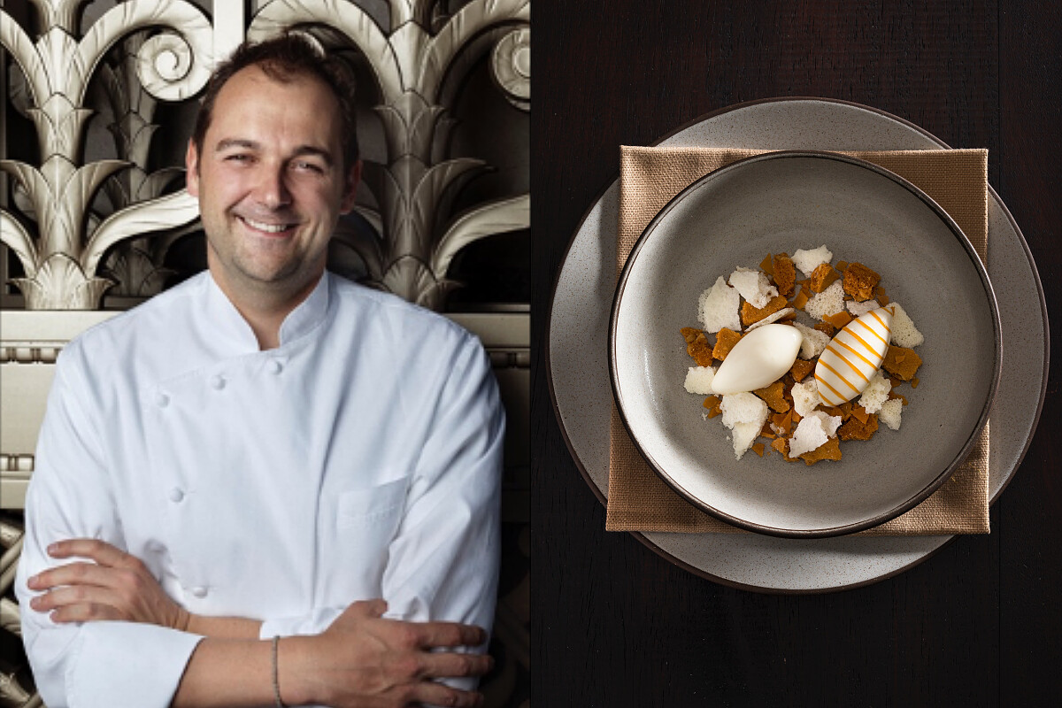 Daniel Humm 最新菜色《Milk & Honey》（蜂蜜 / 牛奶）。 