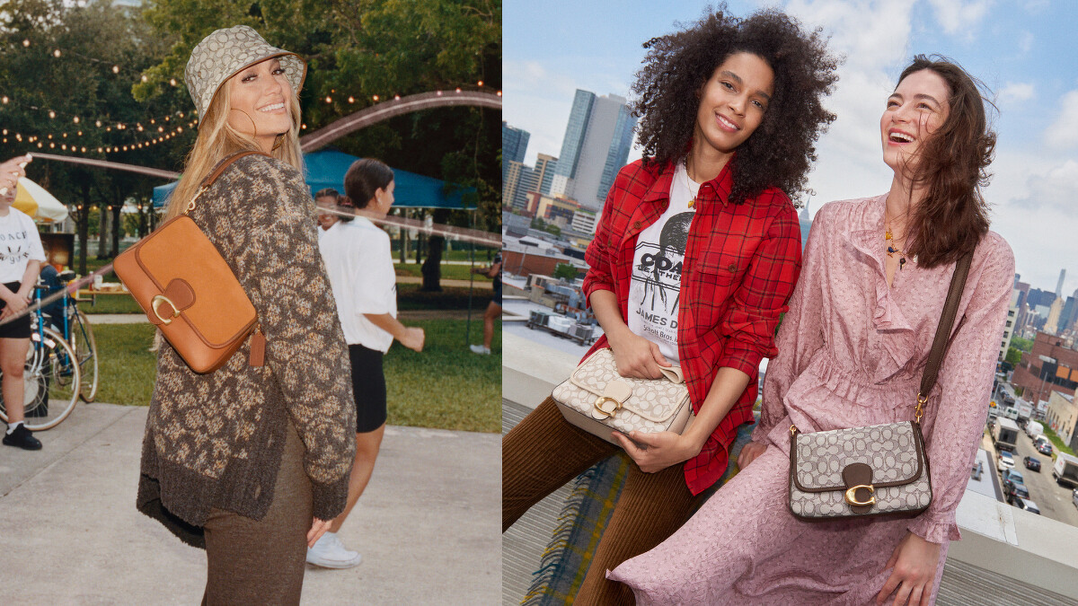 左：Soft Tabby手袋，NT16,800、右：經典緹花織布Soft Tabby 手袋，各NT16,800。Coach官方網站或者全台專門店皆可選購。.