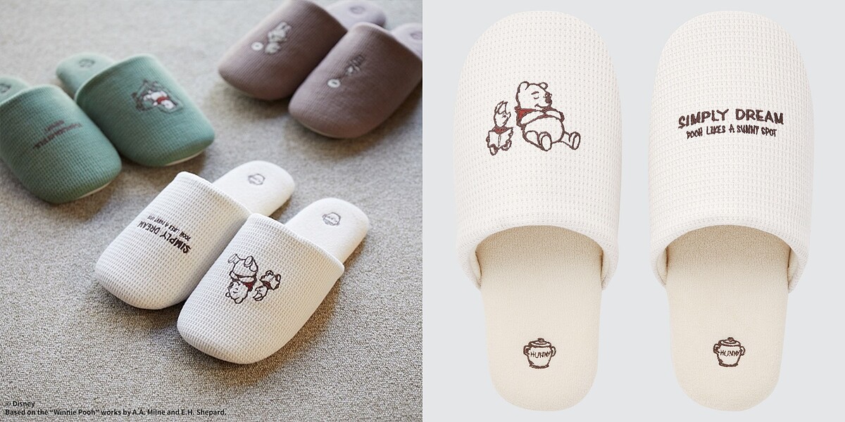 Winnie the Pooh家居拖鞋，售價NT$390