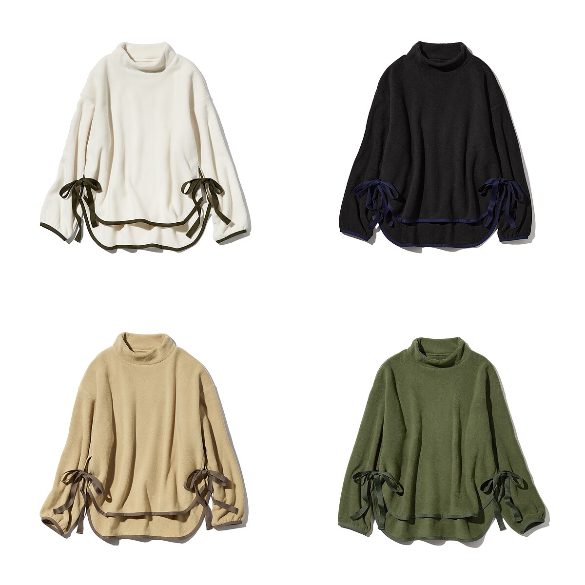 WPJ刷毛寬版中高領上衣,售價NT$990