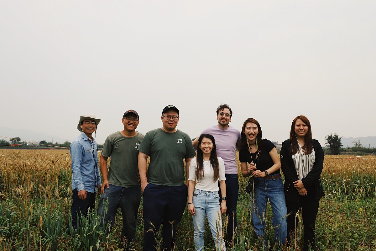 小麥原料由來自台中第一屆「全國百大青年農民」得主馬聿安所經營的小型穀物農供應。