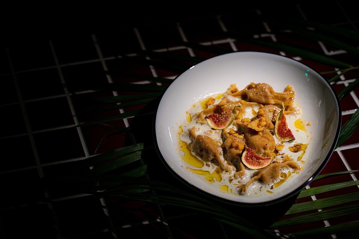 無花果/藍紋起司/核桃義大利餃,NT300元。