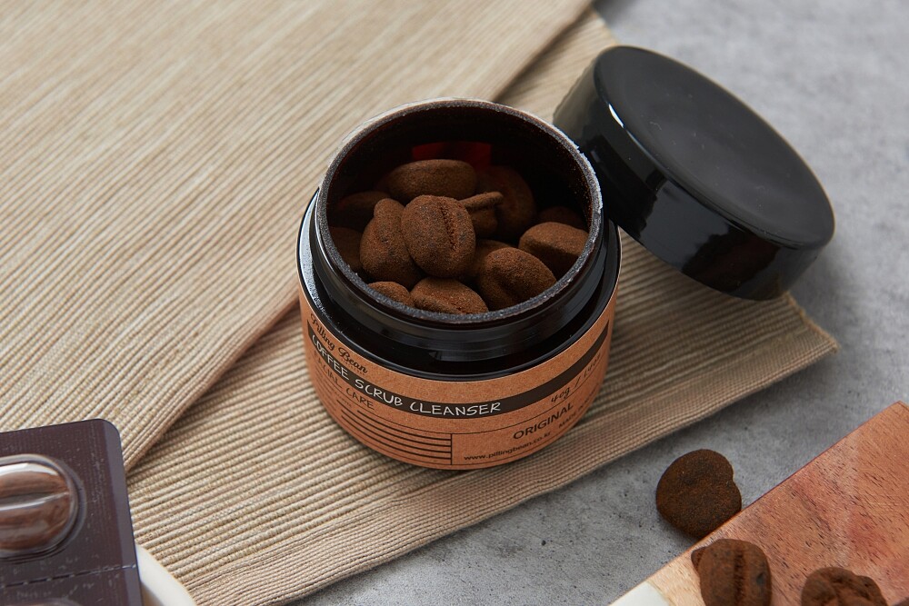 PILLING BEAN 咖啡豆豆臉部磨砂形象圖