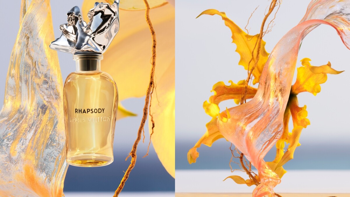 LV路易威登2021年全新Les Extraits頂級香水系列Rhapsody與成份圖。