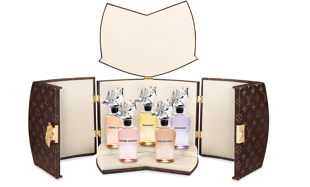 LV路易威登2021年Les Extraits頂級香水系列行李箱。