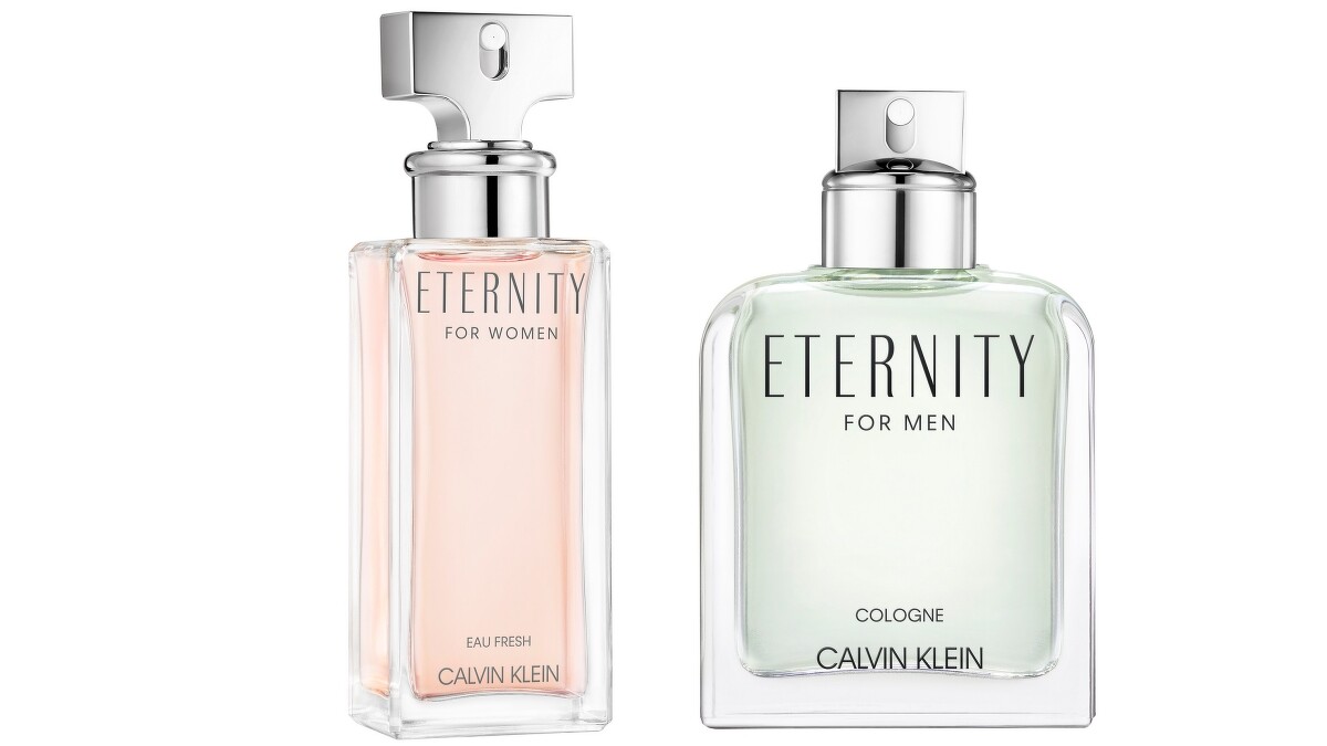 CALVIN KLEIN Eternity Fresh永恆瞬間(左)女性淡香精、(右)男性古龍水。