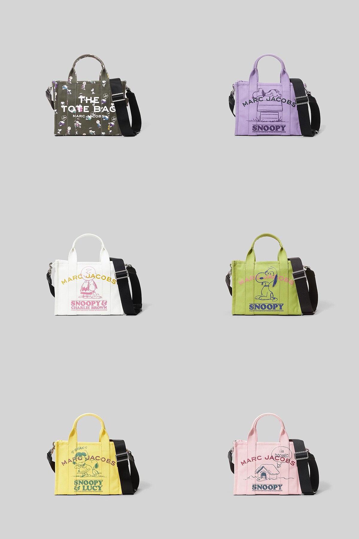 Marc Jacobs 橄欖綠The peanuts迷你The Tote Bag，售價NT$11,900