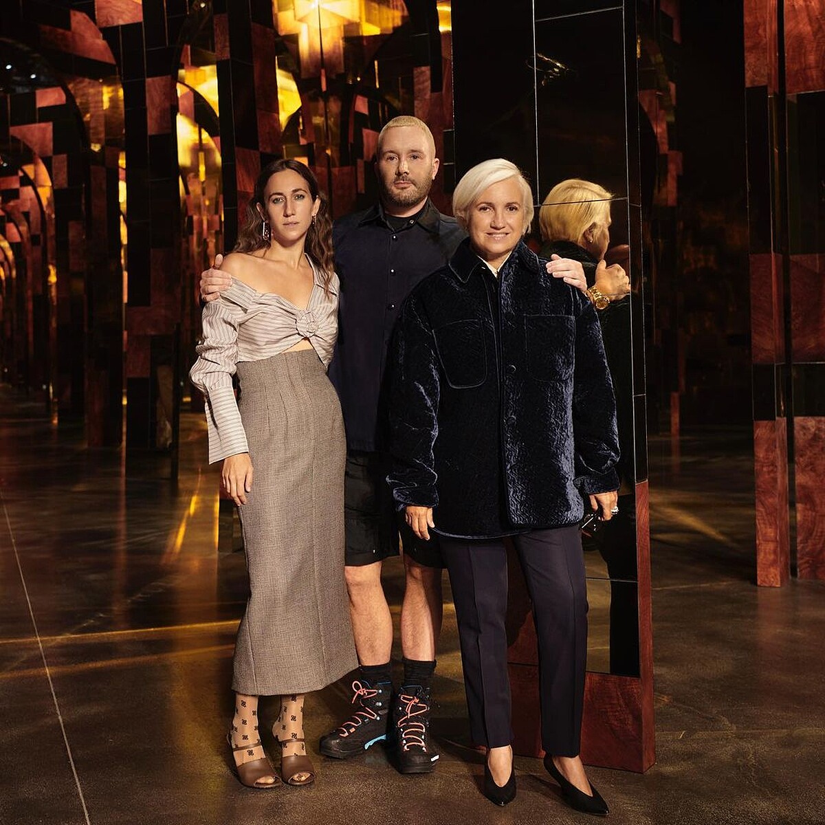 Kim Jones、Silvia Venturini Fendi與Delfina Delettrez