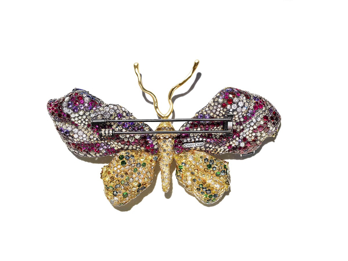 CINDY CHAO The Art Jewel_2009 Black Label Masterpiece Royal Butterfly 皇家蝴蝶 (背面)