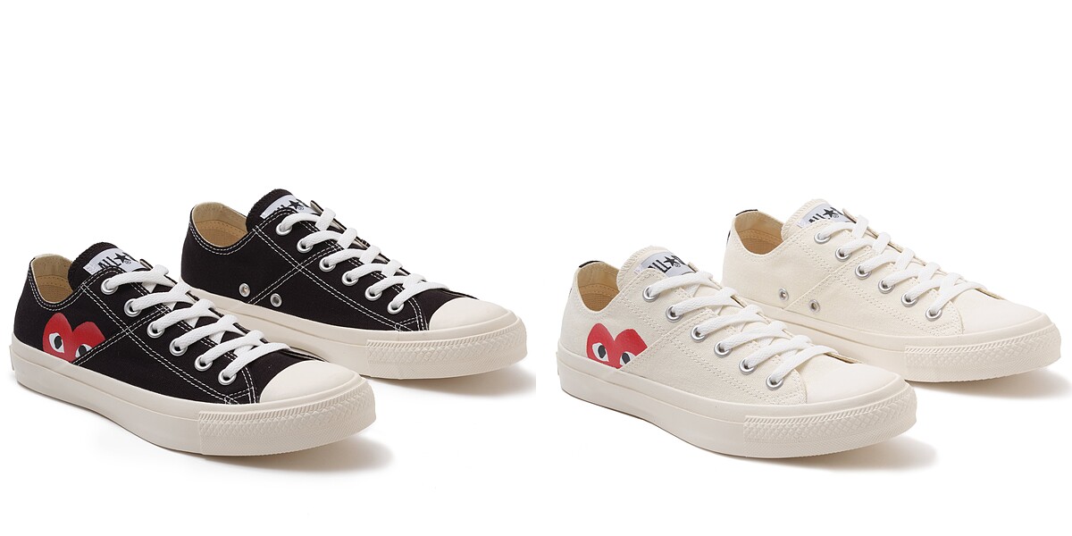CDG X Converse聯名帆布鞋（低筒），售價日幣16,500圓