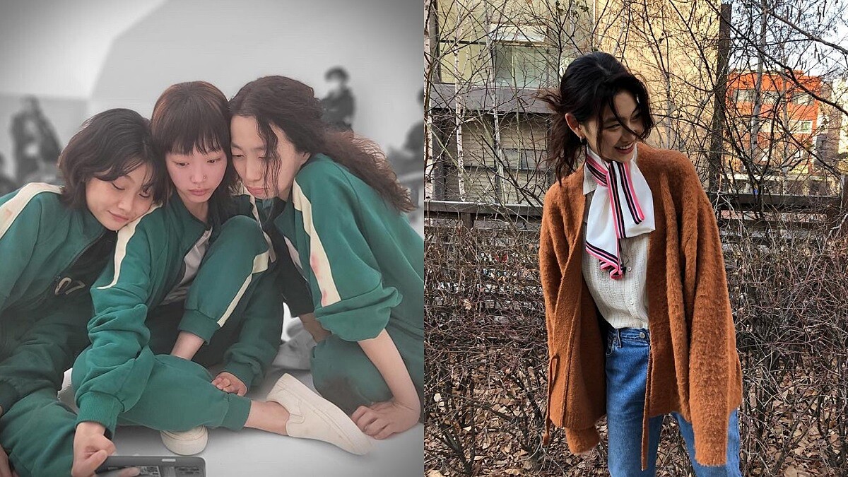  《魷魚遊戲》脫北者姜曉、死纏到底韓美女、義氣王智英，女生三人組脫掉戲服後的私下穿搭