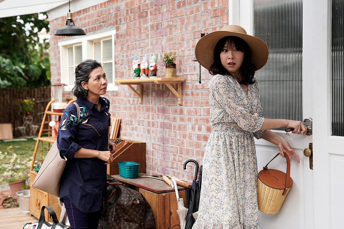 ▲小旅行回家，陳嘉玲的家卻成了「動物園」？（圖 / 華視、CATCHPLAY提供）