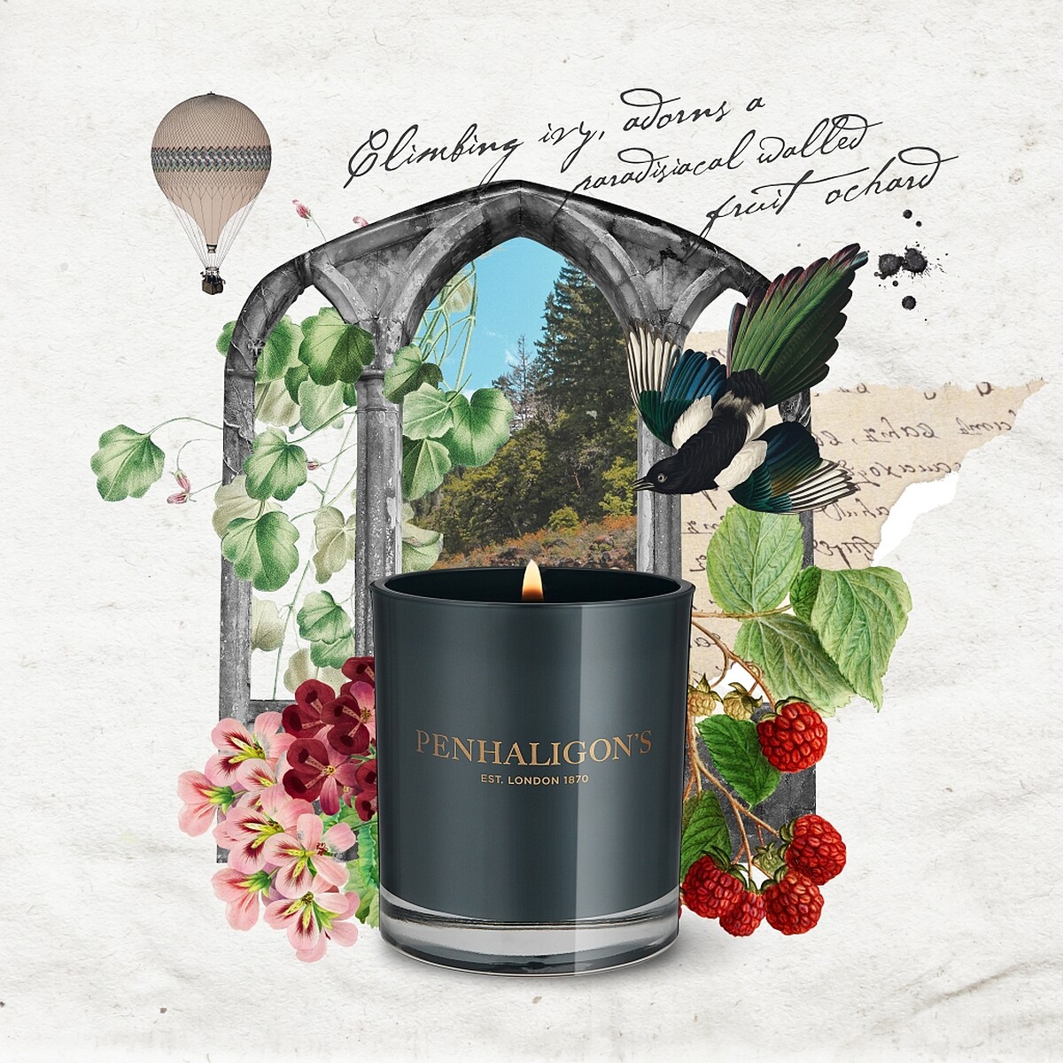 Penhaligon&lsquo;s潘海利根Trade Routes系列香氛蠟燭Roanoke Ivy