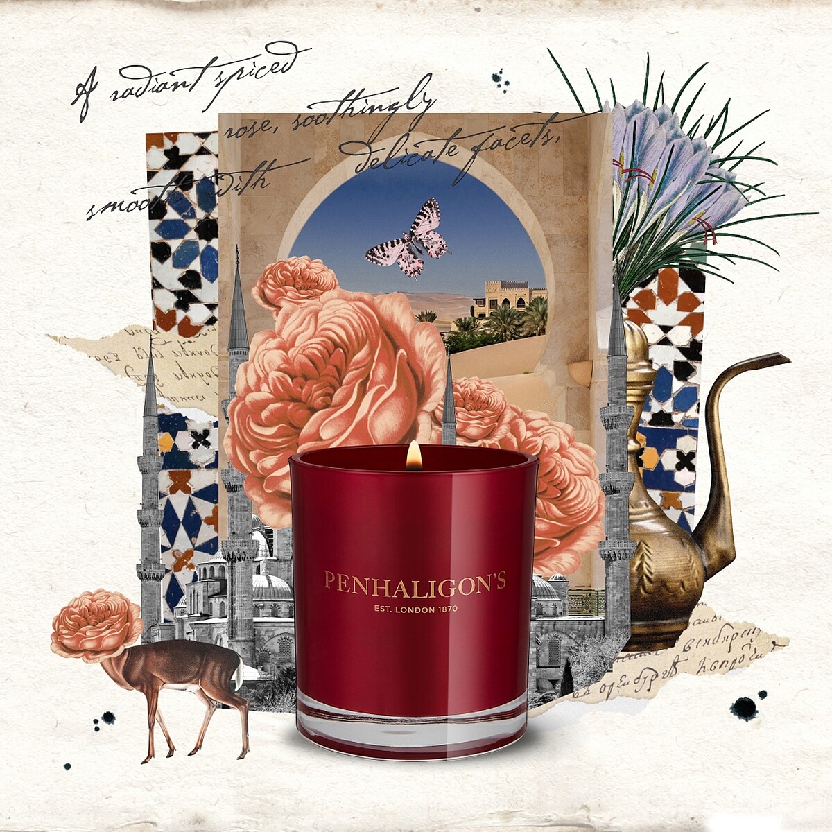 Penhaligon&lsquo;s潘海利根Trade Routes系列香氛蠟燭Kumgan Rose