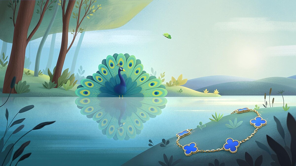 Van Cleef & Arpels - Alhambra系列形象圖1_藝術家Burcu& Geoffrey創作